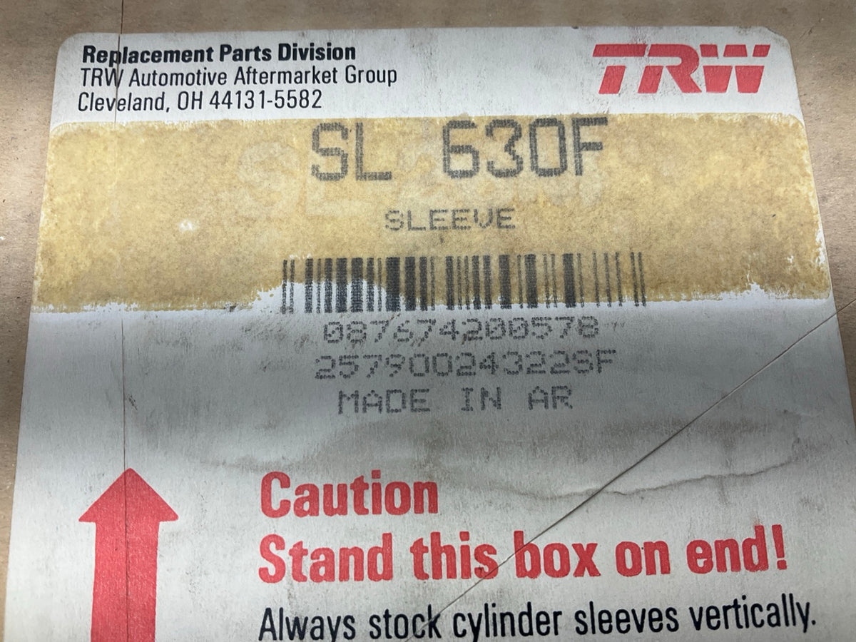 TRW SL630F Cylinder Sleeve Liner - Ford  477, 534 SD Super Duty 4.500'' Bore V8