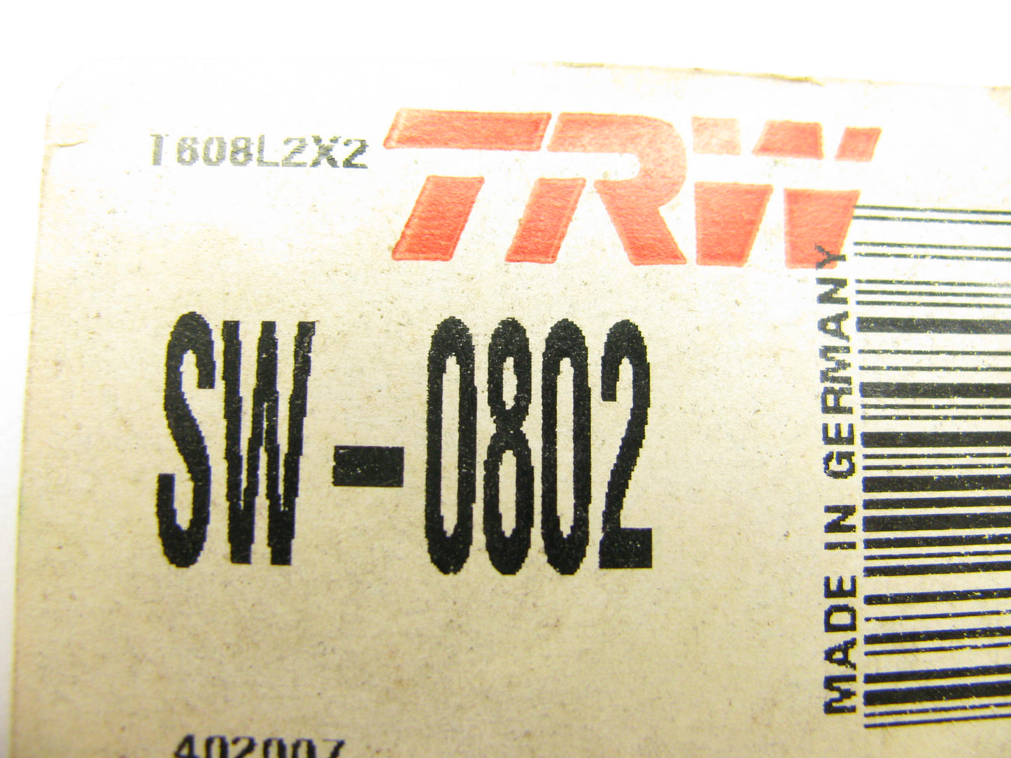 (2) TRW SW-0802 Rear Brake Pad Wear Sensor