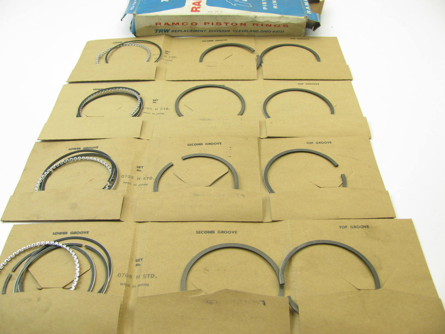 TRW T0708H Engine Piston Rings - Standard For 1973-1979 Honda 1237cc 1.2L-L4