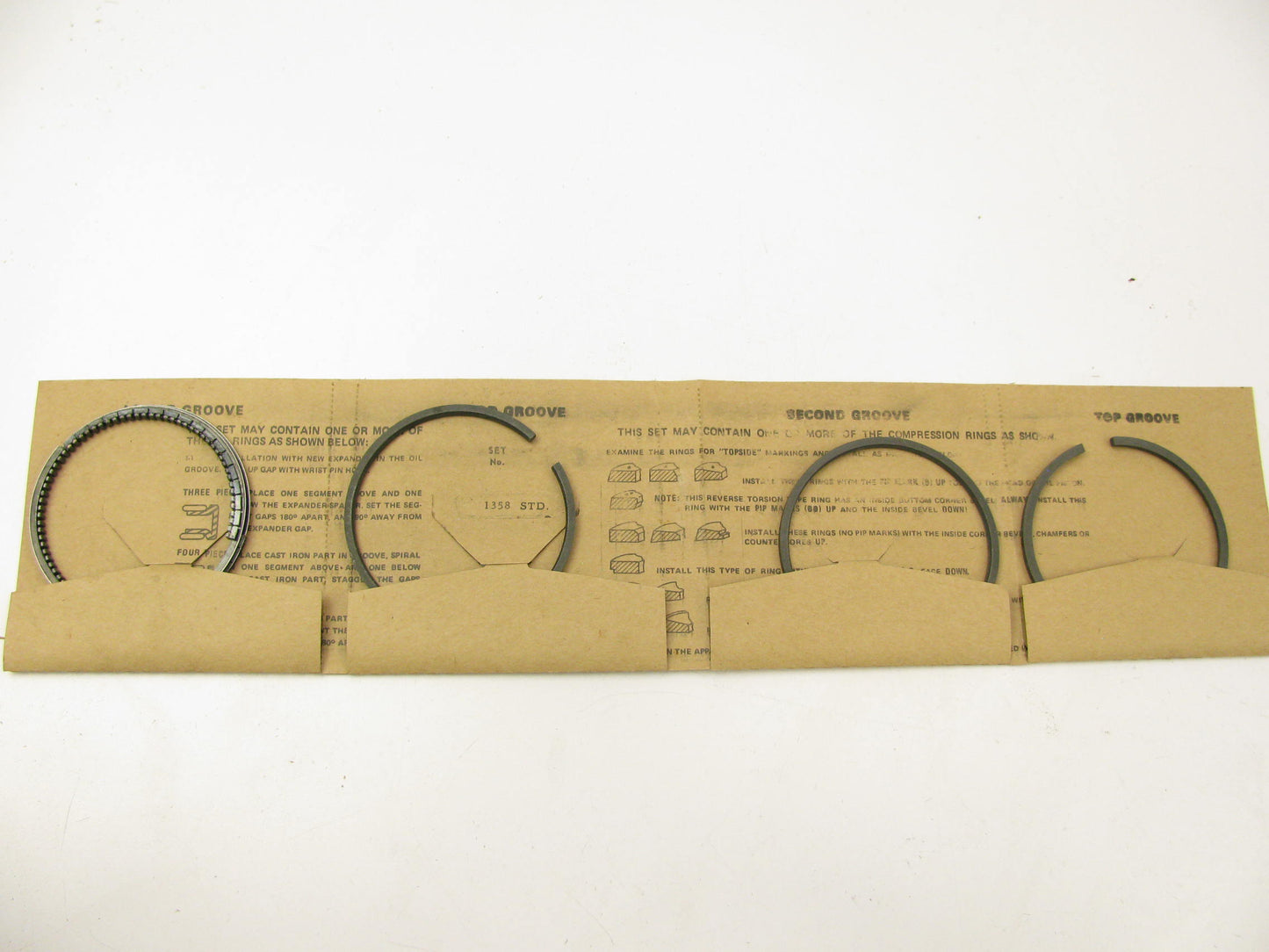 TRW T1358 Engine Piston Rings - Standard For Continental F124 F4124 PF124 LF124
