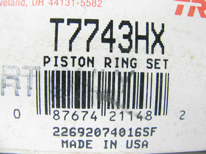 TRW T7743HX Engine Piston Rings - Standard 1961-1976 Ford 360 390 410-V8