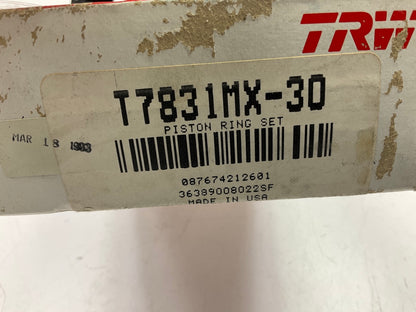 TRW T7831MX30 Moly Piston Rings .030'' For Chrysler H170 H225 IND170, IND225