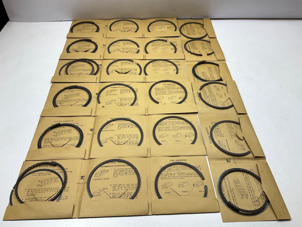 TRW T8086M STANDARD Size Moly Piston Rings Set For 1959-1971 Chrysler 383 V8