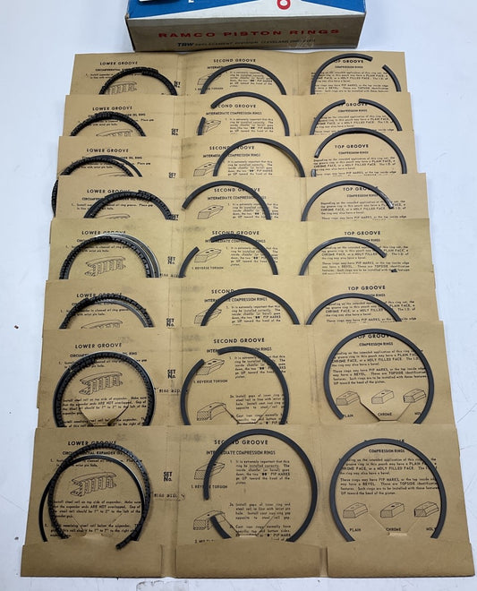 TRW T8160 Engine Piston Rings - Standard 1973-1979 Pontiac 400-V8
