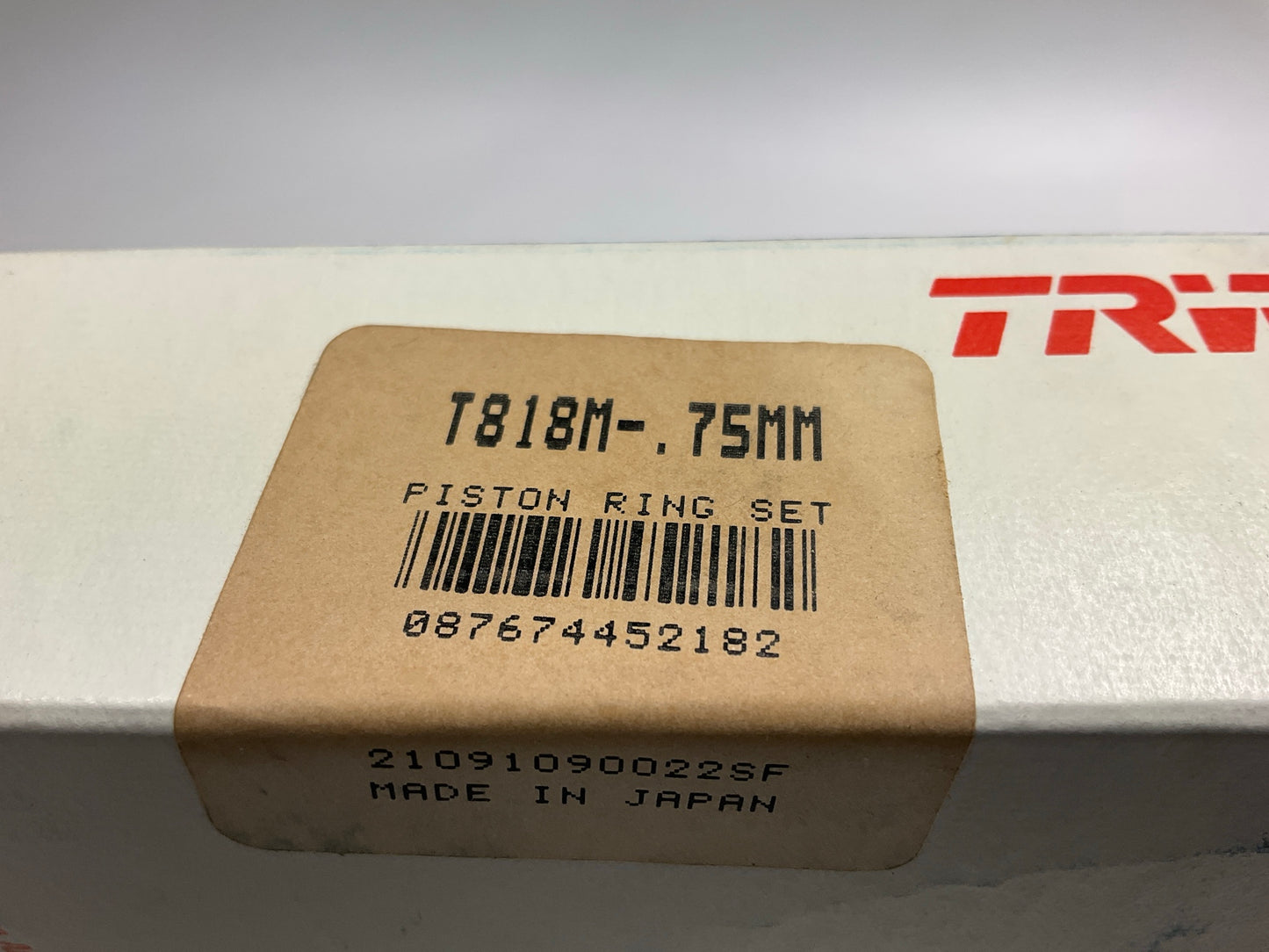 TRW T818M-75mm Moly Engine Piston Rings .75mm 1983-1986 Toyota 2SELC 2.0L