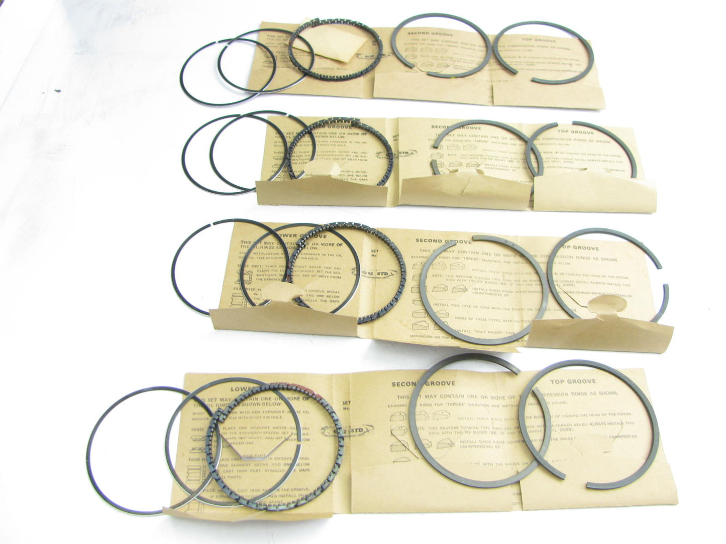 TRW T8192 Engine Piston Rings - Standard for 1968-1990 GM 5.0L 5.7L-V8