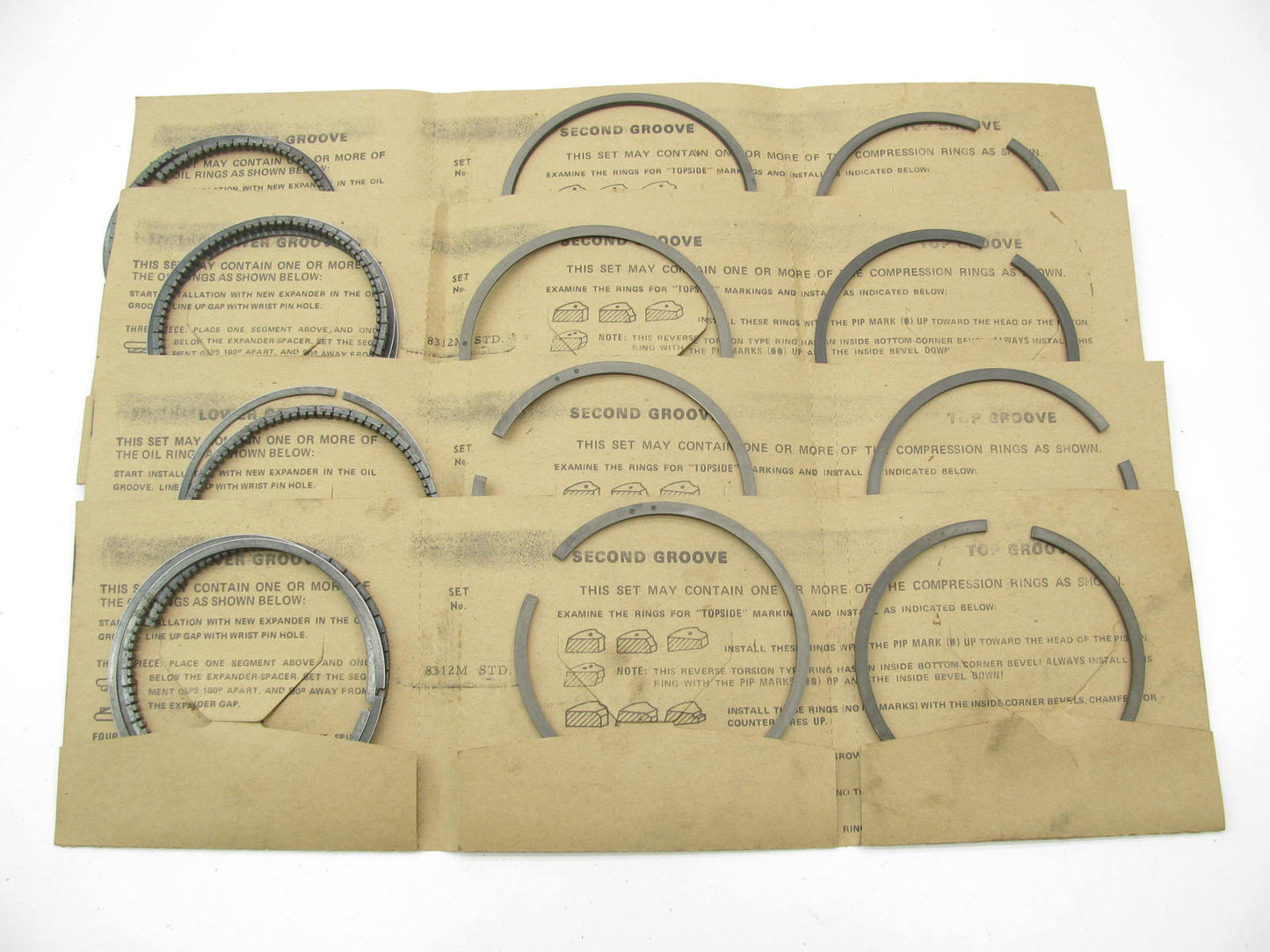 TRW T8312M Moly Engine Piston Ring Set - Standard