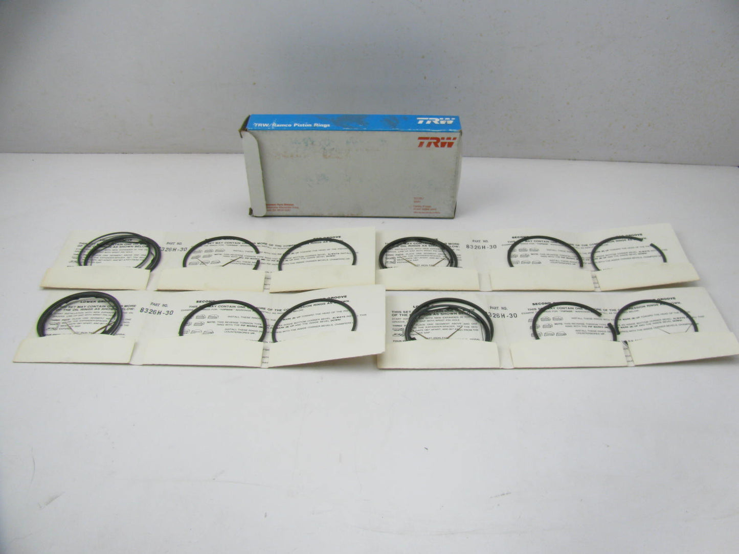 1972-1978 Ford 1.8L 1800cc Courier Truck Engine Piston Rings 0.030'' Oversize TRW