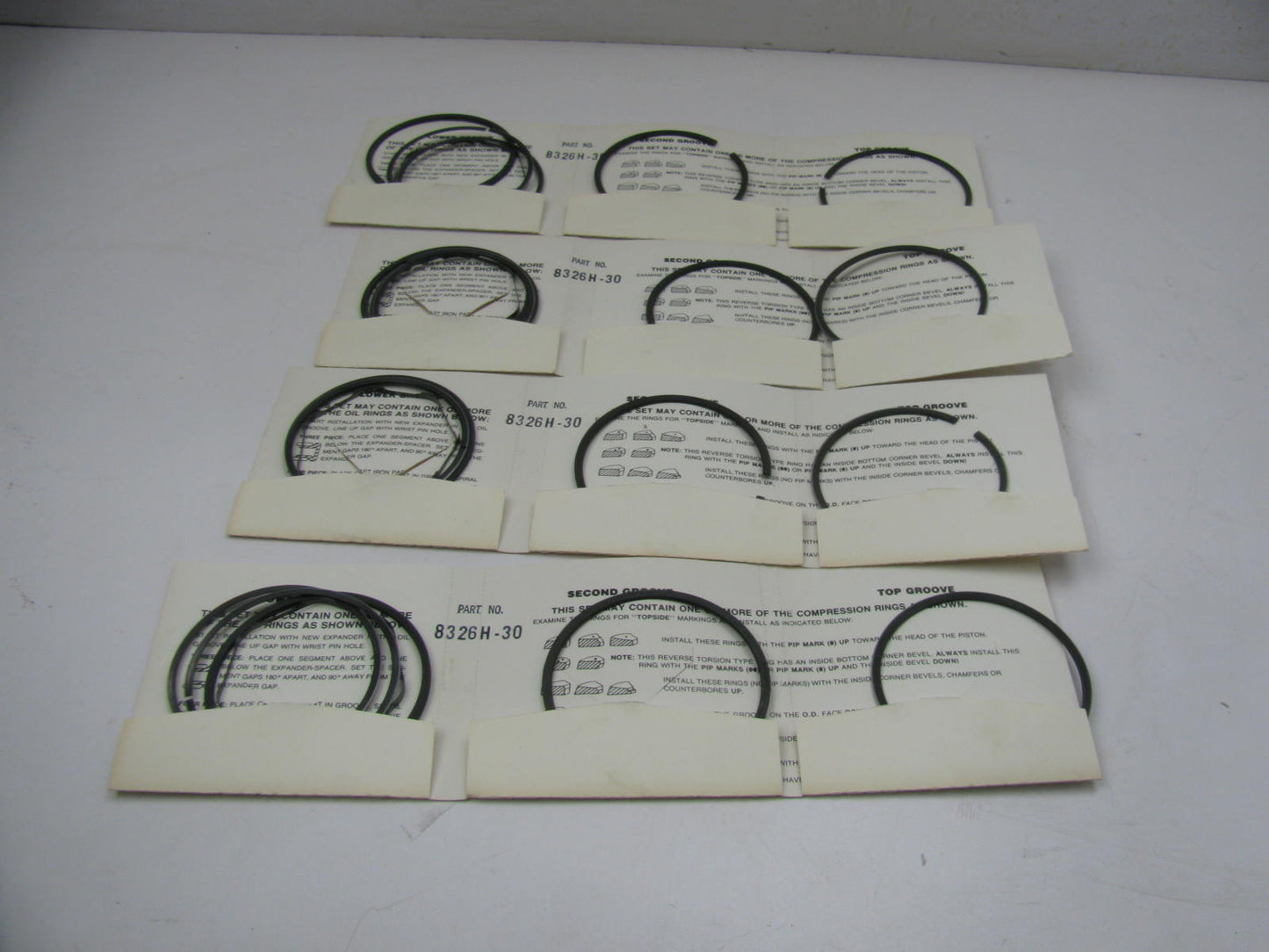 1972-1978 Ford 1.8L 1800cc Courier Truck Engine Piston Rings 0.030'' Oversize TRW