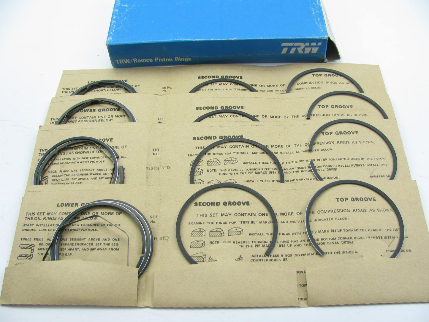 TRW T8326H Engine Piston Rings - Standard 1972-1978 Ford Courier 1.8L