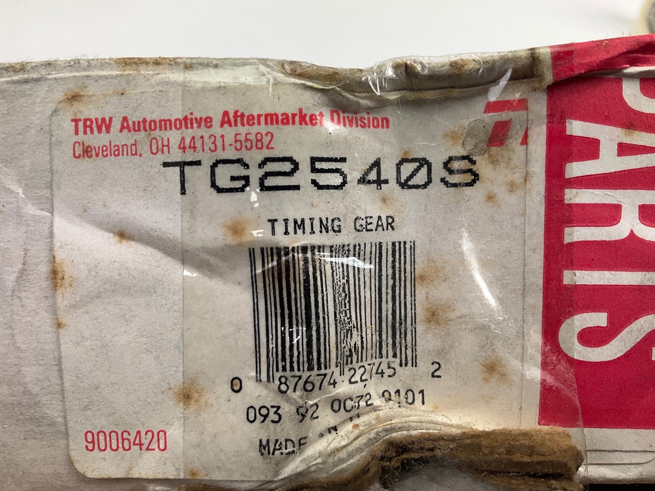 TRW TG2540S Engine Timing Gear Set For 1976-1984 Chevrolet GMC 250-L6