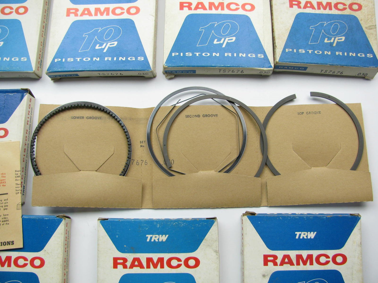 Vintage TRW 030 Piston Rings Set: Edsel 332 352 & Oldmobile 371 8-cylinder