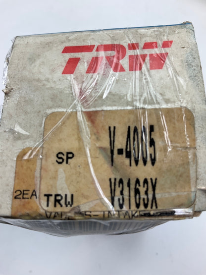 (2) TRW V3163X Intake Engine Valve For Continental PY69, Y69, Y4069, Y112, PY112
