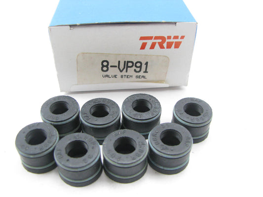(8) TRW VP91 Engine EXHAUST Valve Stem Oil Seals .015'' O/S 1980-1987 Ford 2.3L