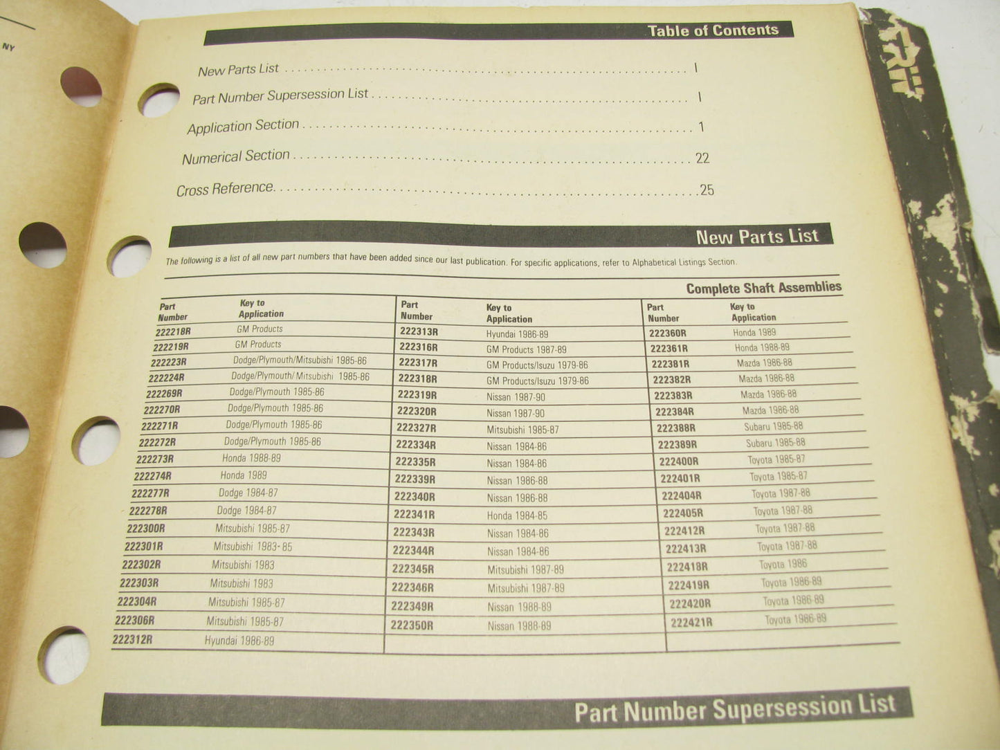 TRW X-4025 Constant Velocity CV Shaft Catalog - Domestic & Import 1992, 39 Pages