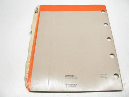 TRW X-4025 Constant Velocity CV Shaft Catalog - Domestic & Import 1992, 39 Pages