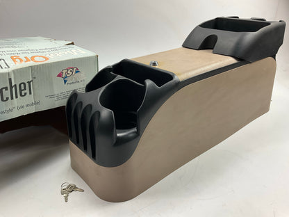 STAINED SEE PHOTO TSI 54214 Universal Truck SUV Clutter Catch Center Console TAN