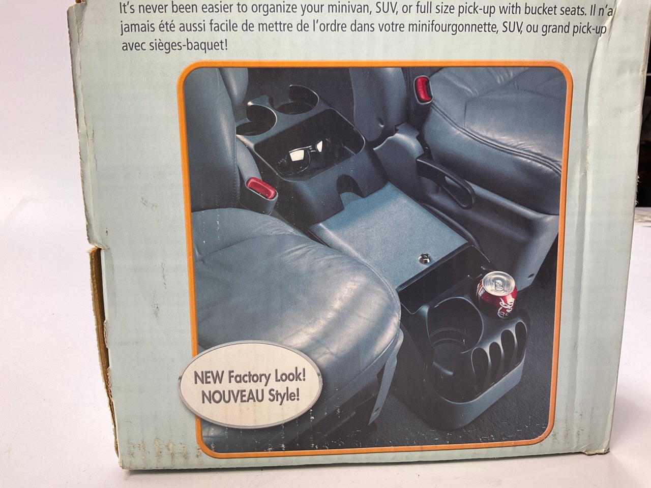STAINED TSI 54214 Universal Truck SUV Clutter Catch Center Console W/ Cup Holder