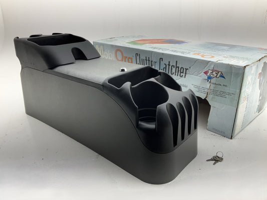 SCRATCHED - TSI 54215 Universal Clutter Catcher Center Console W/ Drink Holder