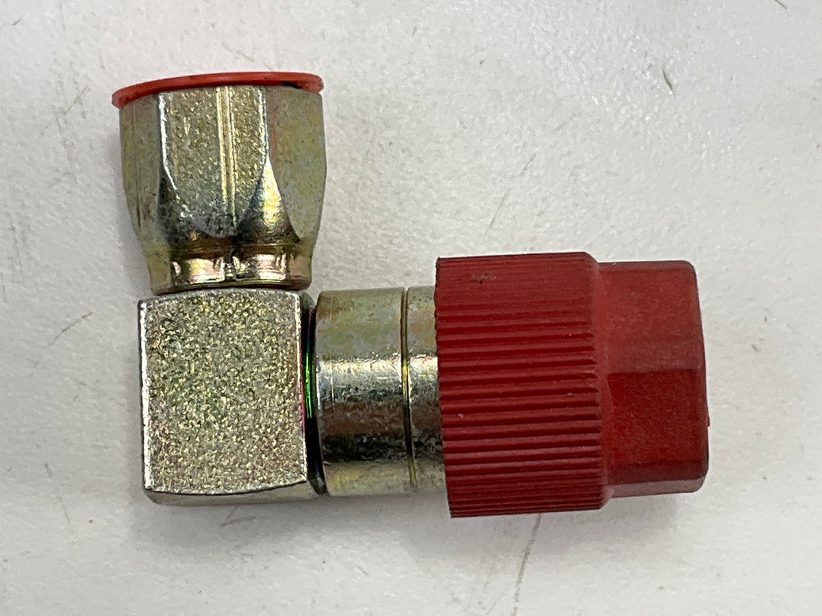Supercool 7684 134a 90 Degree 1/4'' High Side Adapter W/ Cap Air Conditioning