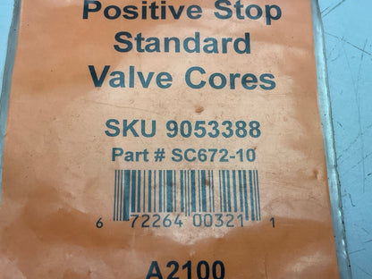 10 / PACK - Supercool TSI SC672 Positive Stop Valve Cores For A/C System Valves