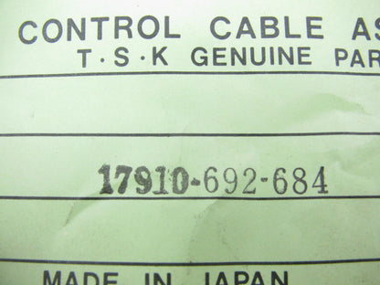 NOS Genuine TSK 17910-692-684 Throttle Gas Cable  1980-1982 Honda Prelude 2-door
