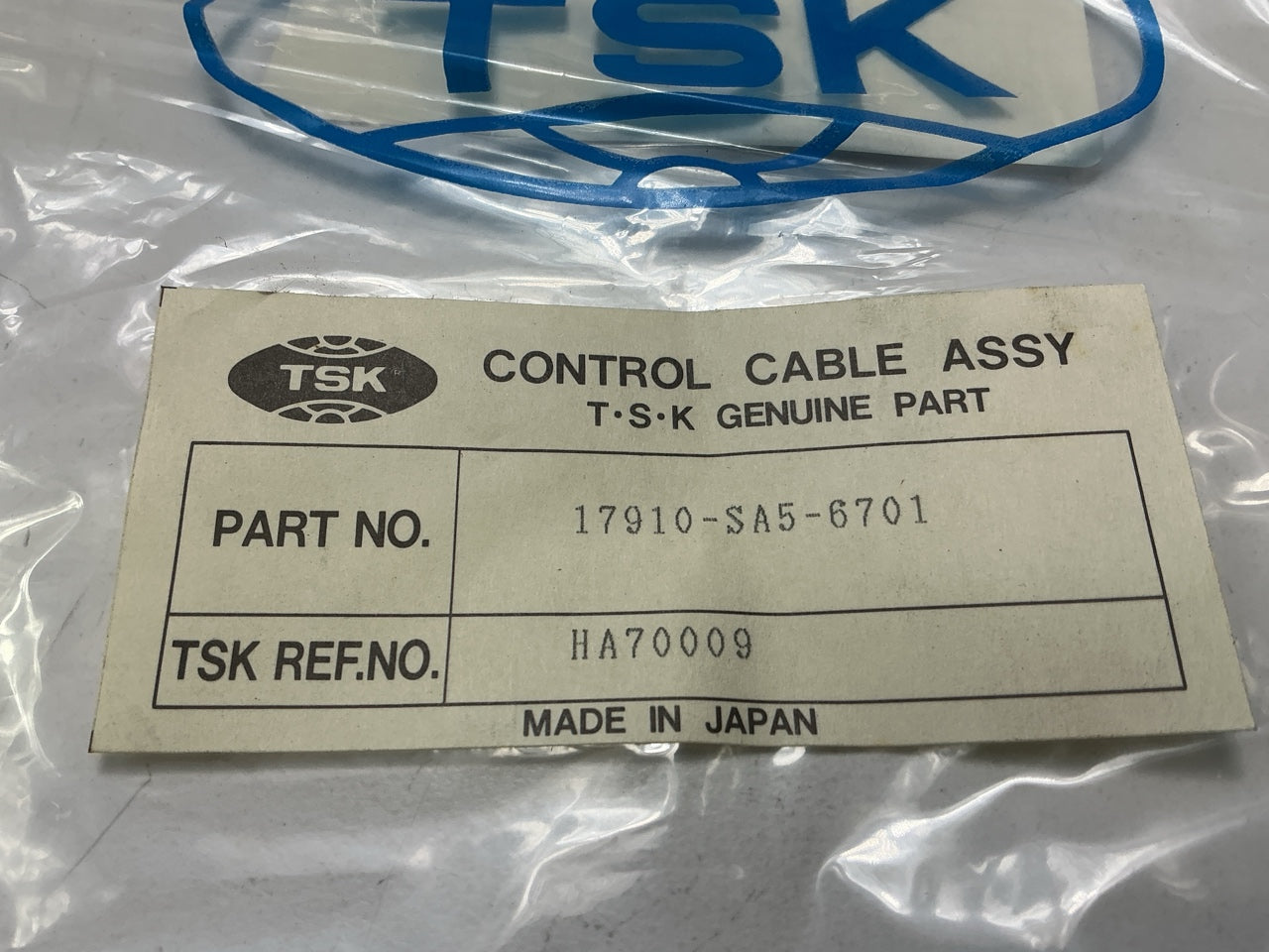 TSK 17910-SA5-6701 Throttle Accelerator Gas Cable For 1984-1985 Honda Accord