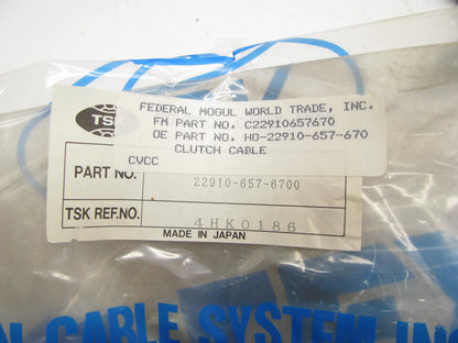 TSK 22910-657-670 Clutch Cable For 1975-1979 Honda Civic