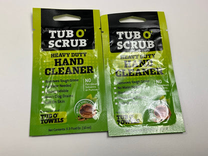 90 Packs -TUBOSCRUB TS01 Heavy Duty Hand Cleaner, Single Pouches
