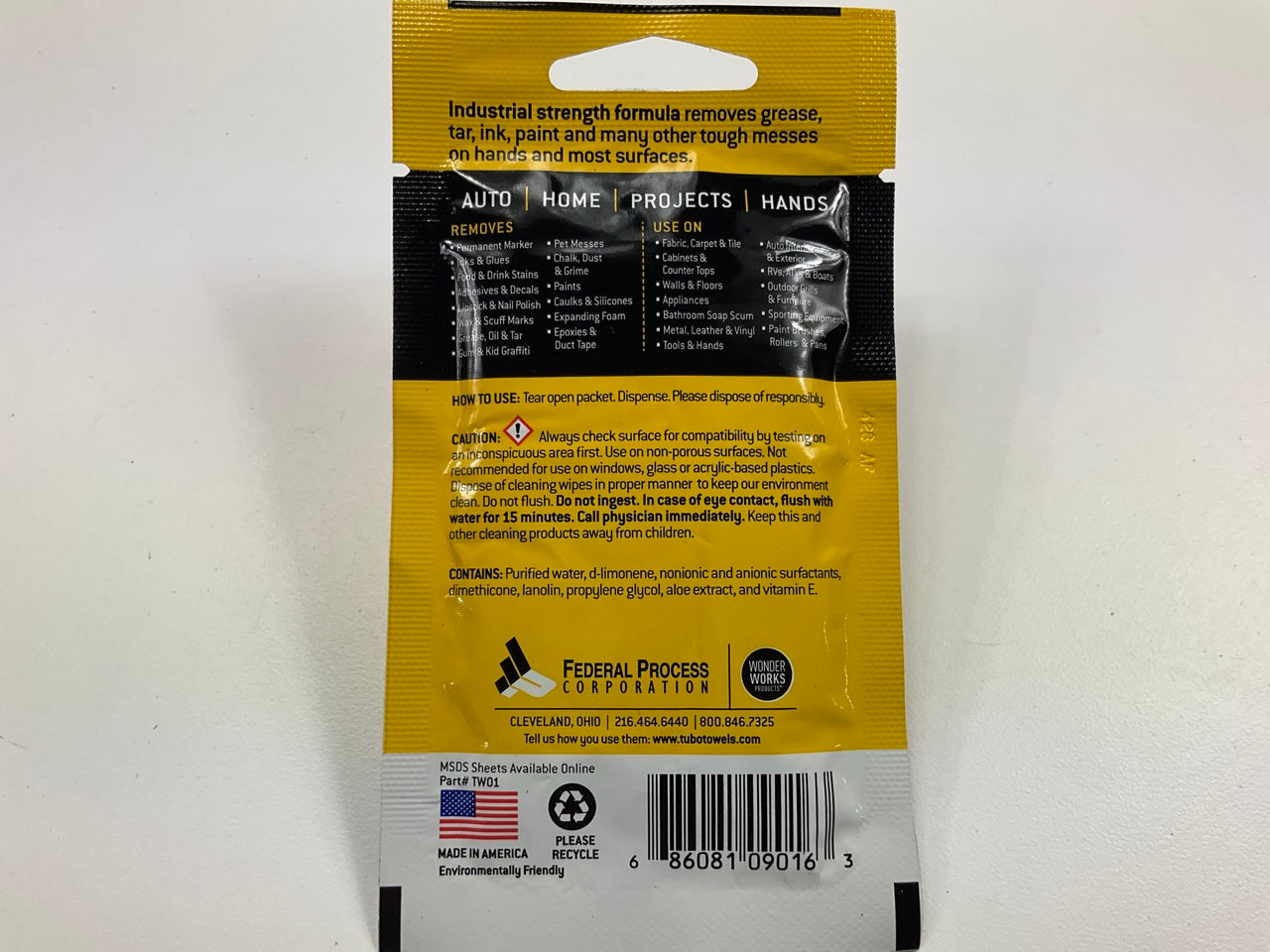 Tub O Towels Heavy Duty 10'' X 12'' Multi-Surface Cleaning Wiper - 70 Pack