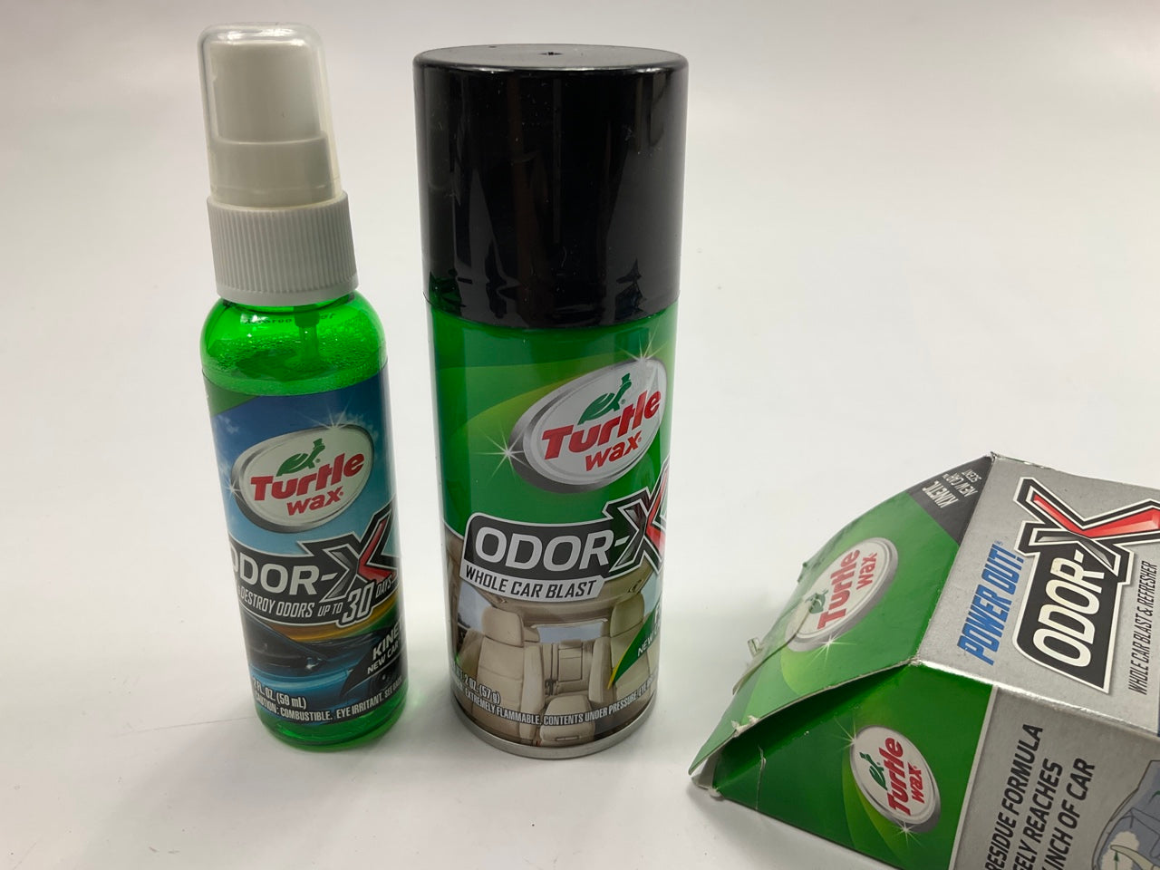Turtle Wax 50653 Power Out Odor-X New Car Refresher 2FL OZ & Travel Spray