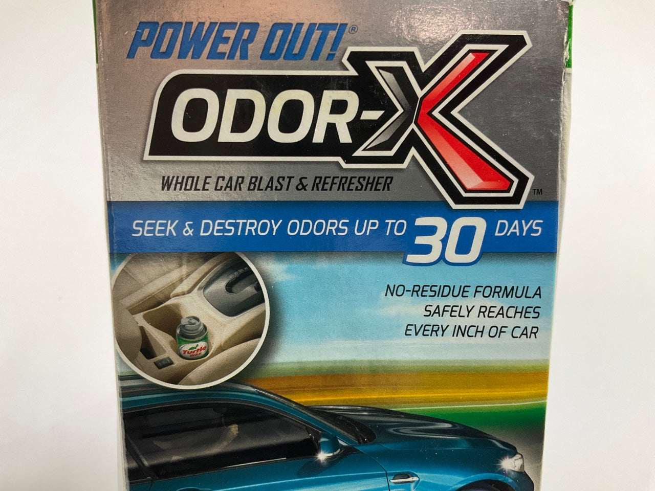 Turtle Wax 50653 Power Out Odor-X New Car Refresher 2FL OZ & Travel Spray
