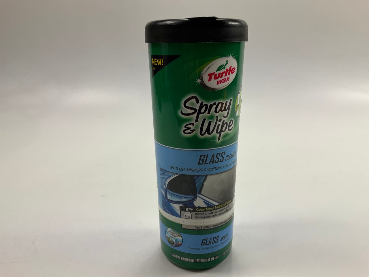 Turtle Wax Spray & Wipe 4-In-1 GLASS CLEANER Car Auto Mirror Windshield, Windows