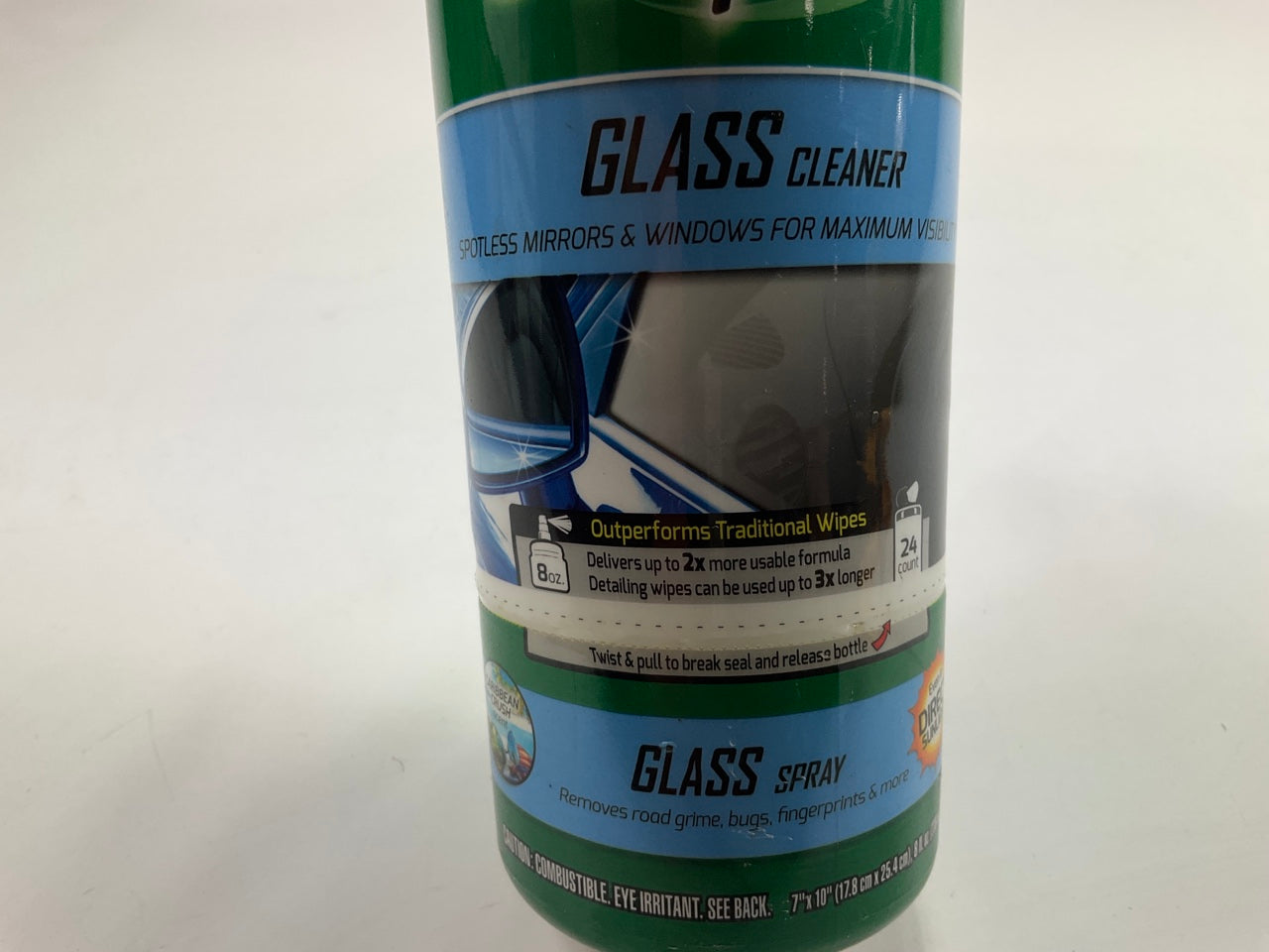 Turtle Wax Spray & Wipe 4-In-1 GLASS CLEANER Car Auto Mirror Windshield, Windows