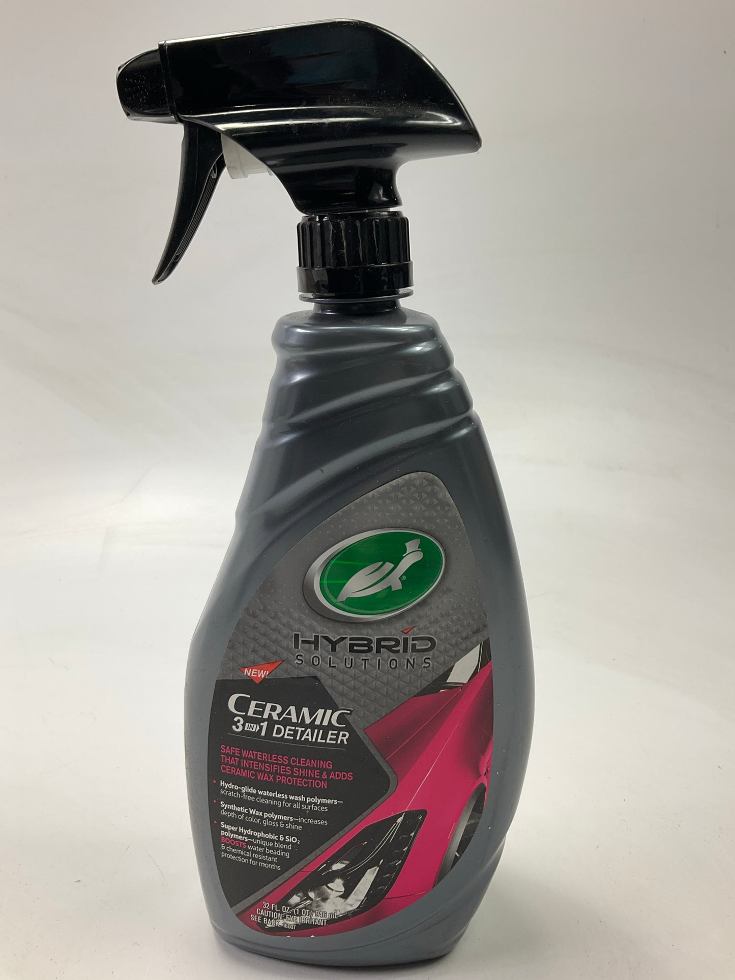 Turtle Wax 53413 Ceramic 3-in-1 Detailer Waterless Spray Detailer, 32 Fl Oz