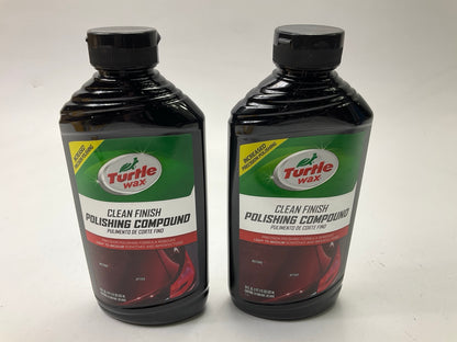 (2) Turtle Wax 50793 Clean Finish Premium Grade Polishing Compound, 18 Oz Bottle