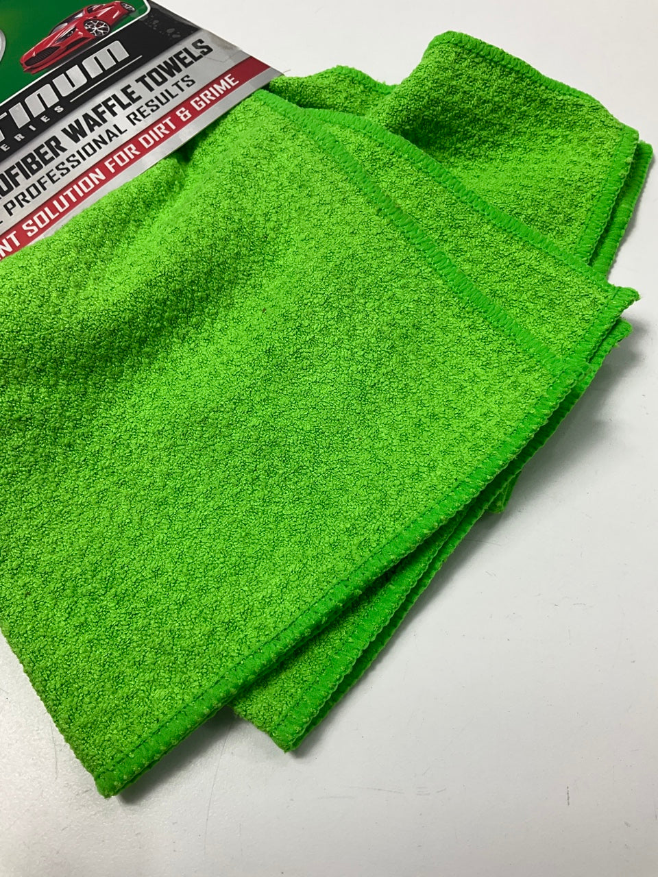 Turtle Wax TW-FT103 Microfiber Waffle Professional Car Drying Towels 12x12, 3/PK