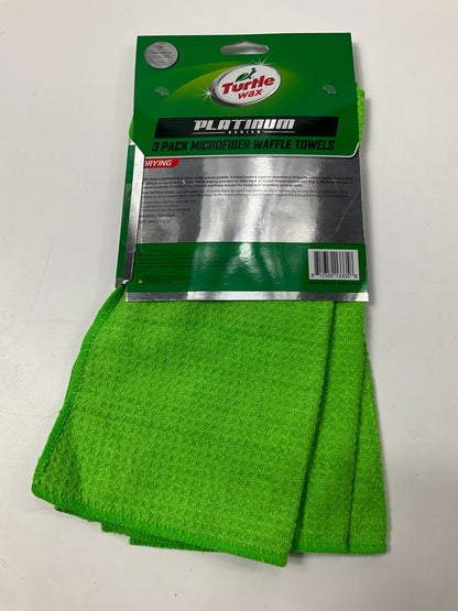 Turtle Wax TW-FT103 Microfiber Waffle Professional Car Drying Towels 12x12, 3/PK