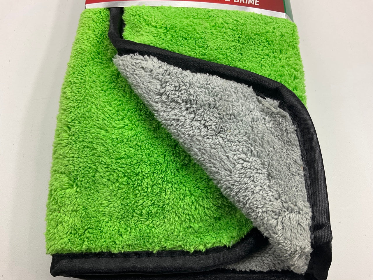 Turtle Wax TW-FT107 15''x15'' Platinum Wash & Dry Microfiber Towels Gray/Green 2PK