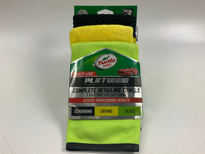 Turtle Wax TW-T-FT122M Detailing Cleaning Cloth Towels Pack - Scrub, Dry & Wax