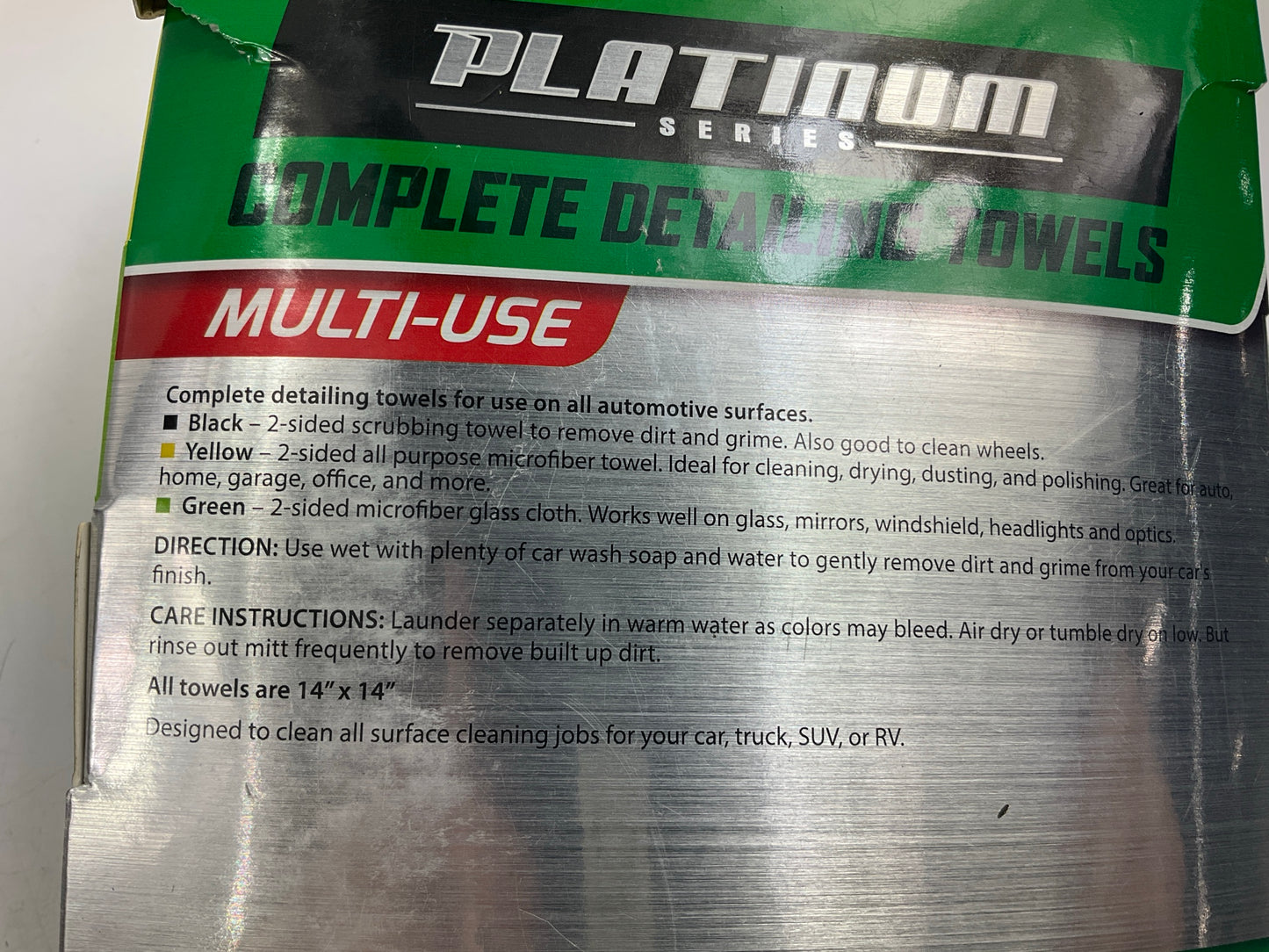 Turtle Wax TW-T-FT122M Detailing Cleaning Cloth Towels Pack - Scrub, Dry & Wax