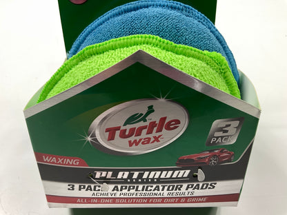 Turtle Wax TW-WS101 Platinum Series 5'' Waxing Wax Applicator Pads, Pack Of 3