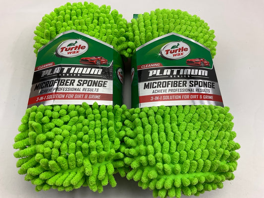 (2) Turtle Wax TW-WS103 Platinum Series 3-in-1 Car Wash Sponge