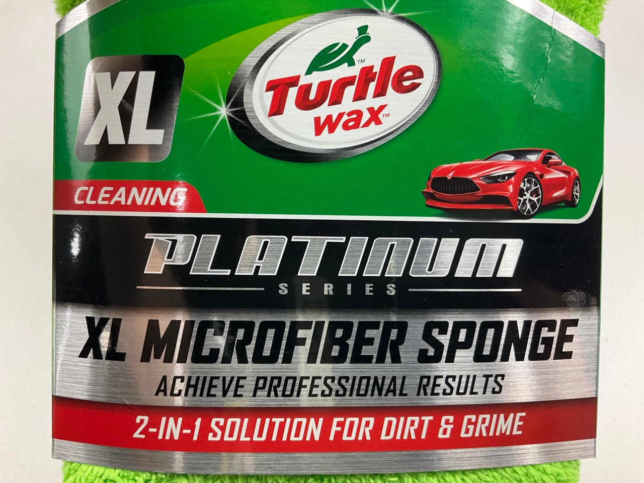 (5) Turtle Wax TW-WS117 Platinum 2-in-1 Microfiber Car Wash/Scrub XL Sponge