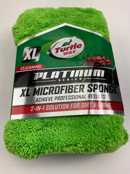 Turtle Wax TW-WS117 Platinum 2-in-1 Microfiber Car Wash/Scrub XL Sponge