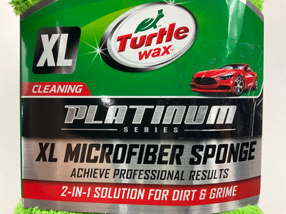 Turtle Wax TW-WS117 Platinum 2-in-1 Microfiber Car Wash/Scrub XL Sponge