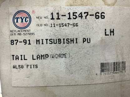 TYC 11-1547-66 Rear Left Tail Light Lamp 1994-96 Mitsubishi Mighty Max