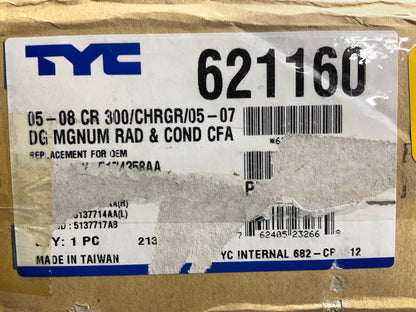 TYC 621160 Dual Radiator And Condenser Fan Assembly