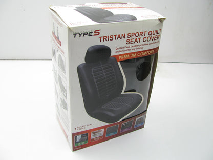 Type S SC53692-6 Black Tristan Sport Quilt Seat Cover