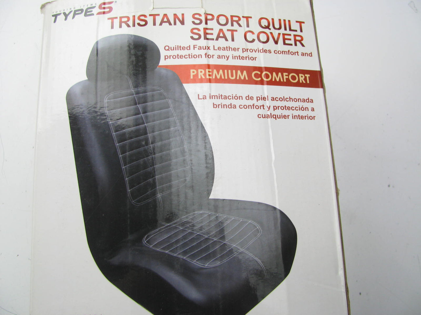 Type S SC53692-6 Black Tristan Sport Quilt Seat Cover